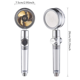 thumbnail image 2 of 1pc Shower Head, Water Saving Flow, 360 Degrees Rotating With Small Fan, ABS Rain High Pressure Spray Nozzle, Bathroom Accessories, 2 of 5