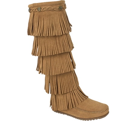 minnetonka five layer fringe boots