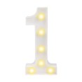 thumbnail image 1 of Lámpara de señal de símbolo LED de número Digital de luz de noche de decoración de fiesta de boda interior JShteea El nuevo, 1 of 1