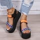 thumbnail image 4 of Nuevos zapatos de verano, zapatos de playa de suela gruesa, sandalias femeninas de estilo étnico Wmkox8yii  nm5496, 4 of 9