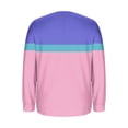 thumbnail image 5 of Maplenight Womens Collared Golf Shirts Long Sleeve V-Neck Button Down Shirts Color Block Business Casual Tops with Pocket, 5 of 6