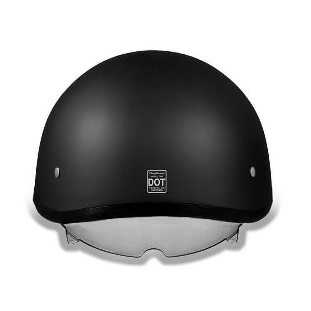 Daytona DS8 Half Shell With Inner Visor Motorcycle Helmet Dull/Gloss Black Sizes