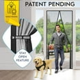thumbnail image 2 of Magnetic Screen Door - Self Sealing, Heavy Duty, Hands Free Mesh Partition Keeps Bugs Out - Pet and Kid Friendly - Patent Pending Keep Open Feature - 38 Inch x 97 Inch, 2 of 9