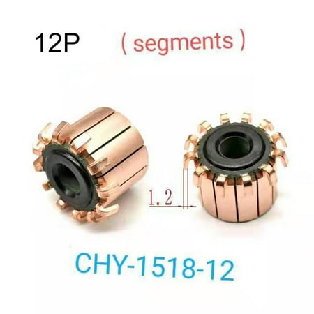 

1PC 8 x 23 x 19.5（20）mm 12P Teeth Copper Hook Type Electrical Motor Commutator