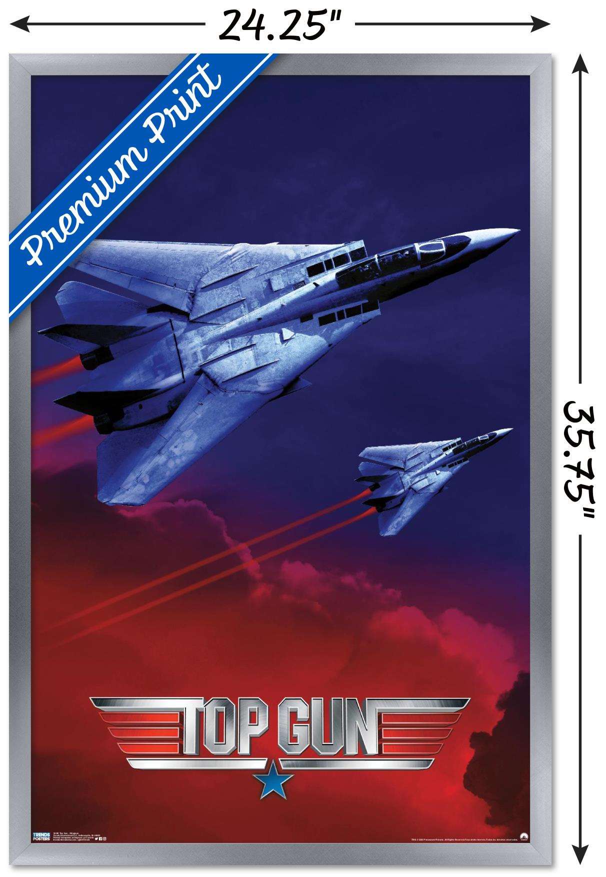 Top Gun - Wingman Wall Poster, 22.375" x 34", Framed