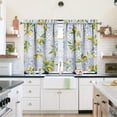 thumbnail image 4 of Lemon Kitchen Curtains Set for Windows - Summer Kitchen Decor, Sink Window Valance, 3 Piece Set, 54x36 Inches, 4 of 7