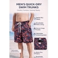 thumbnail image 2 of iBerryNY Men's Quick-Dry Swim Trunks, Cargo Pocket Lightweight Beach Board Shorts 2-Pack, Medium, 2 of 4