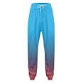 thumbnail image 4 of ConairieSweatsuits for Men Set 2 Piece Color Patchwork Loose Fit Hoodie Sweatshirt and Joggers Sweatpants Sets Versatile Fall Winter Long Sleeve Pullover Suit with PocketBlueL, 4 of 5