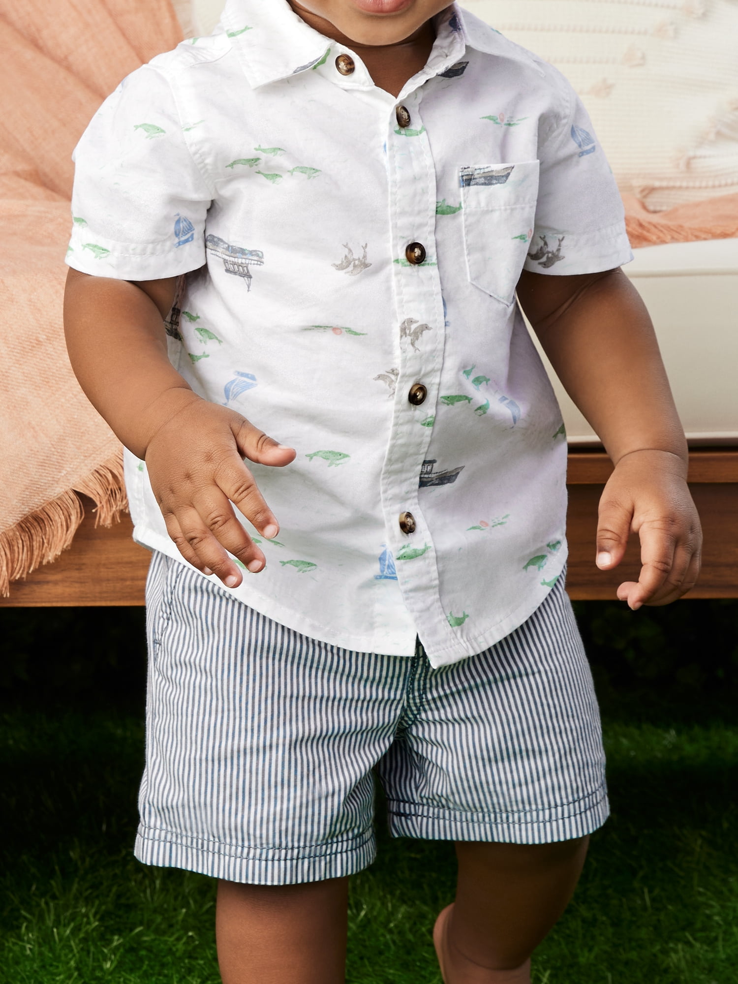 Carter's Child of Mine Baby Boy Outfit Set, 2-Piece, Sizes 0/3-24 Months