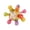Yellow A-YE, variant on JJV Multicolour Rattle and Sensory Teether Toys, Manhattan Rattle Ball for 0-6 6-12 Months, Montessori Learning Grasping Toy for Motor Skills Easy to Clean