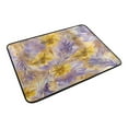 thumbnail image 6 of Bath Curtain & Non-Slip Bath Mat Set 12-Grommet Shower Curtain Memory Foam Bath Rug Yellow and Lavender Flowers, 6 of 8