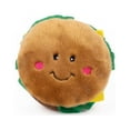 thumbnail image 2 of ZippyPaws - NomNomz Plush Squeaker Dog Toy for The Foodie Pup - Hamburger, 2 of 2