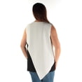 thumbnail image 2 of ALFANI $79 Womens New 1361 Black Color Block Sleeveless Trapeze Top 16 B+B, 2 of 2
