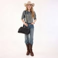 thumbnail image 6 of Montana West Multi-way Crossbody Bag with Removable Leopard Strap,Black, 6 of 7