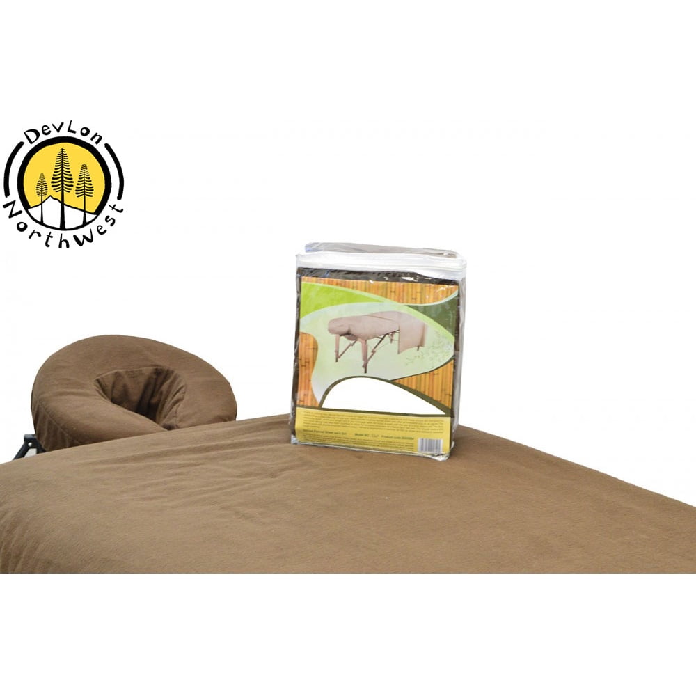 DevLon NorthWest Massage Table Flannel Sheets 3 PC Cotton Sheet Set