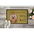 thumbnail image 2 of Caroline's Treasures BB1452JMAT Yorkie Yorkishire Terrier Spoiled Dog Lives Here Door Mat, Indoor Rug or Outdoor Welcome, 2 of 4