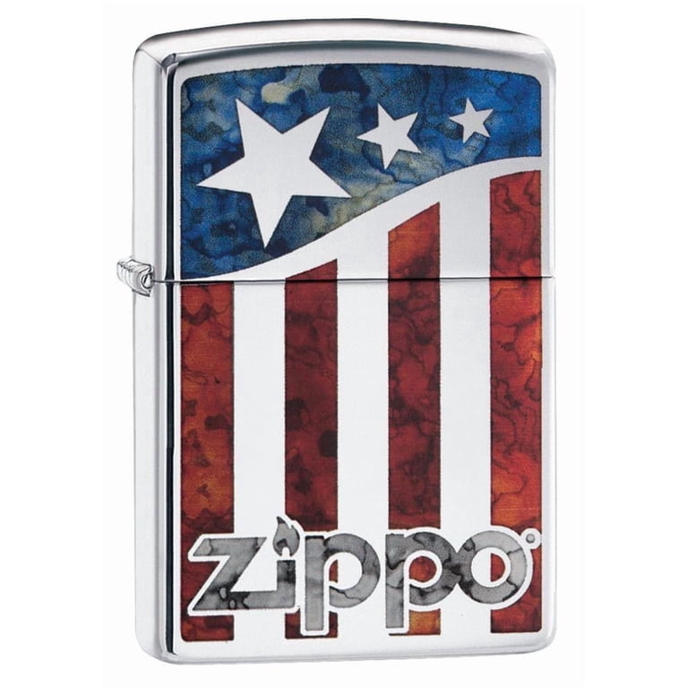 Zippo 28864 Black Matte Peace on Flag Lighter - Walmart.com