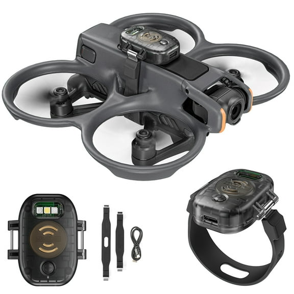 GAEKOL DRONE ALARM BUZZER LED FLIGHT Strobe Lights FOR DJI MINI 4 PRO/ AIR 3S/ AVATA 2 / Mavic 4 Pro, Compact and Lightweight Drone Alarm, High Decibel Alarm
