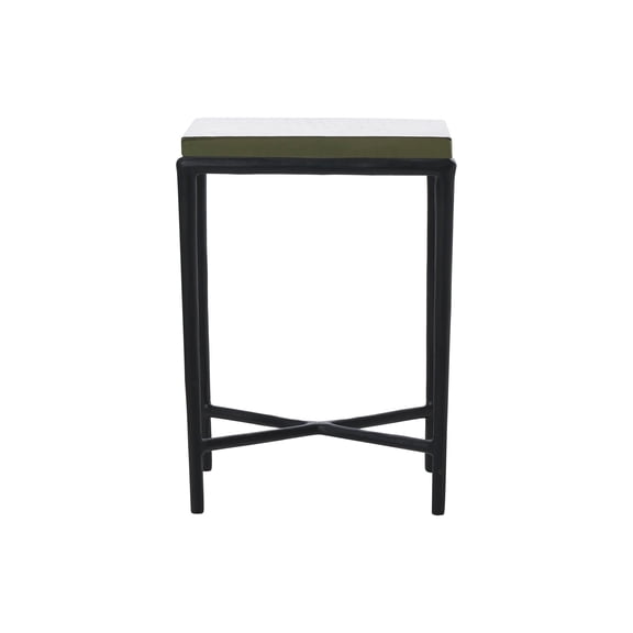 Aria Indoor Cast Aluminum Side Table Black