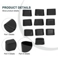 TUMALL Oval Covers Chair Leg Cap Floor Protectors For Outdoor Furniture