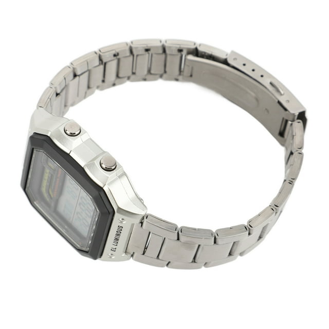 Reloj De Pulsera Deportivo Digital Para Exteriores, Correa De Acero Inoxidable, Retroiluminación LED, Pantalla Digital Para Hombres Y Mujeres, Resistente Al Agua Hasta 50