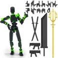 thumbnail image 2 of Mobile Doll Set, 3D Printed Titan Robot Mobile Doll, Posable Mobile Doll, Suitable For Collectors, Desktop Decoration, 2 of 7