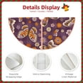 thumbnail image 5 of Bingfone Christmas Tree Skirt Mat Christmas Decoration Interior 30"-Buffalo Plaid And Butterflys, 5 of 8