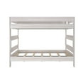 thumbnail image 4 of Plank+Beam Solid Wood Farmhouse Queen over Queen Bunk Bed Bed for Adults, White Wash, 4 of 8