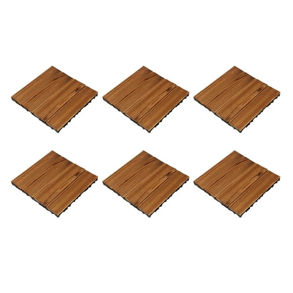 Wood Outdoor Flooring,10PCS Wood Floor Blocks Splicing Floor Board Wood Flooring Unmatched Quality