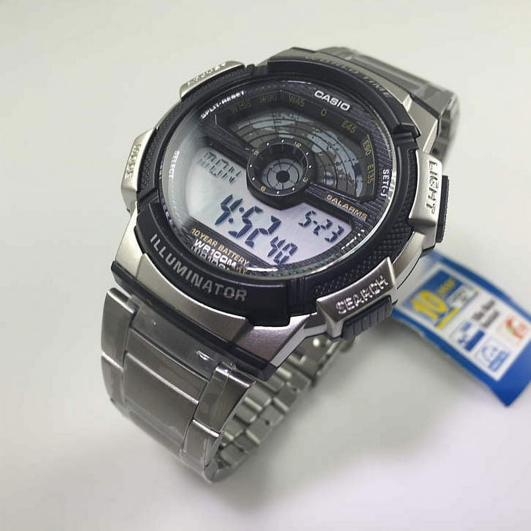 Casio Men's World Time Alarm Digital Sports Watch AE-1100WD-1AV AE1100WD