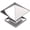 Nickel Tones, variant on Hickory Hardware P3015-MB 1.25 in. Square Studio Collection Knob, Matte Black Finish