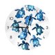 thumbnail image 1 of Reloj de pared con diseño de tortugas marinas bebé, silencioso, de 10 pulgadas, estilo rústico retro, decorativo para sala de estar, cocina, hogar, baño y dormitorio, 1 of 7