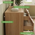 thumbnail image 4 of Vabches Bedroom Dresser with 6 Drawers, Wooden Double Dresser Organizer with Charging Station for Living Room, Closet, Hallway, 4 of 10