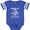 Football Blue and White, variant on Inktastic Military Uncle Red Friday Boys or Girls Baby Bodysuit