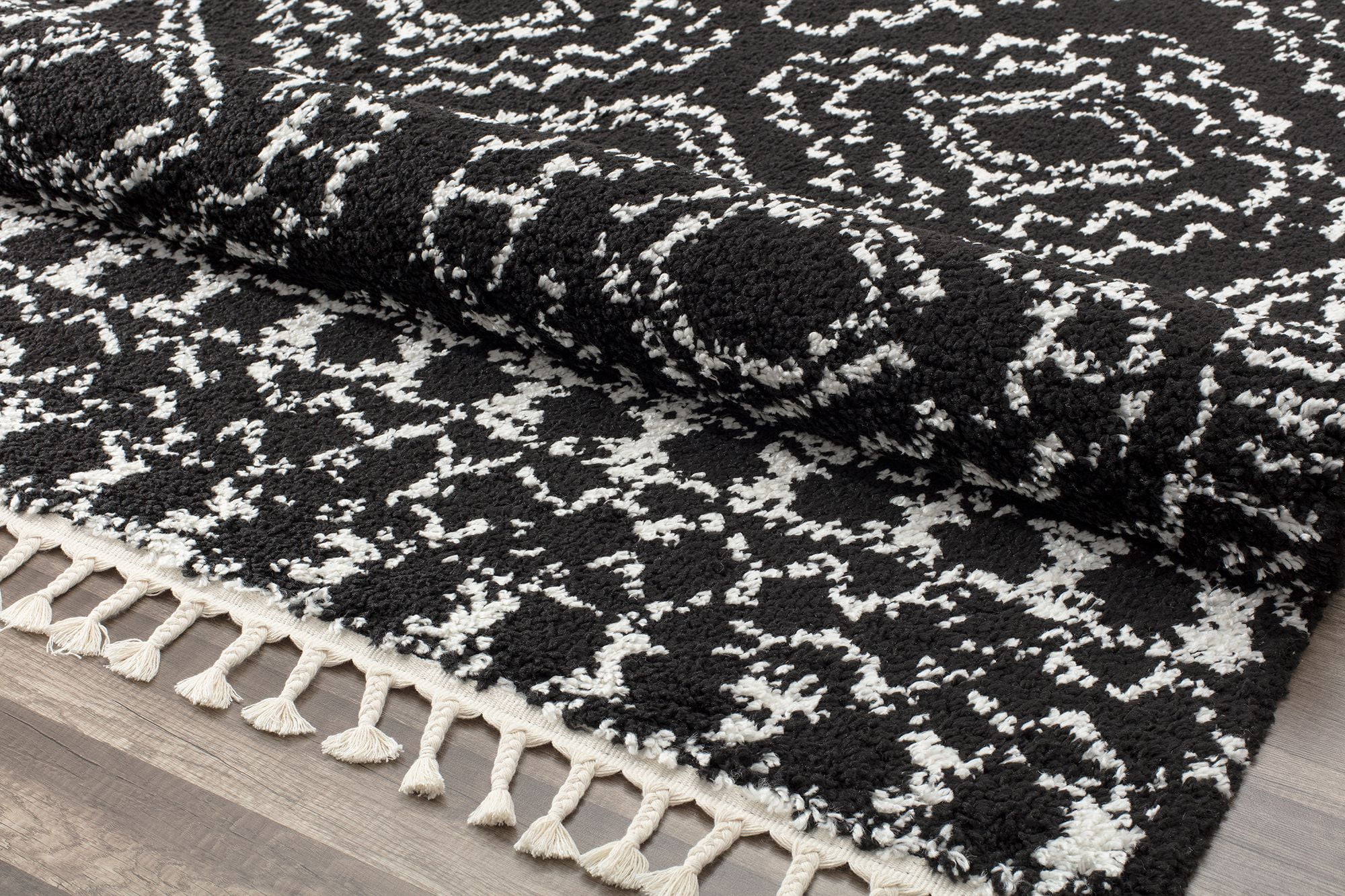 Rugs America Moon Collection MS40A Moroccan Tribal Sable Area Rug, 5'0"x7'0"