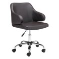 thumbnail image 1 of ZUO Chaise de Bureau Design Marron, 1 of 10