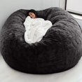 thumbnail image 1 of 5FT Storage Bean Bag Chair Cover No Filler Soft Fluffy Beanbag Cover Stuffable, 1 of 7
