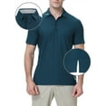 thumbnail image 5 of Demotime Men's Golf Polo Shirts Short Sleeve Navy Blue S Performance Shirt Moisture Wicking Dry Fit Golf Shirts for Men, 5 of 7