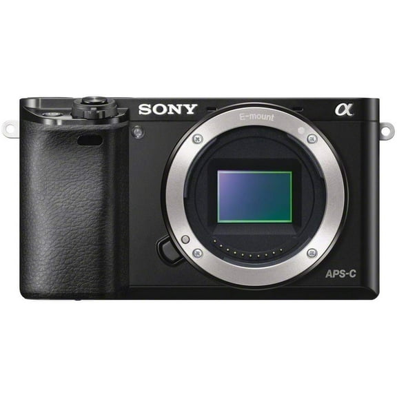 Restored Sony Alpha a6000 Mirrorless Digital Camera 24.3 MP SLR Camera with 3.0-Inch LCD - Body Only (Black) (Refurbished)