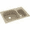 Prairie, variant on Swan Solid Surface Kitchen Sink (33" x 22") with 2 Faucet Holes