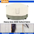 thumbnail image 4 of Cubierta para fogón Dalema redonda 91 cm x 61 cm impermeable beige, 4 of 9