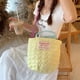 thumbnail image 5 of Bolso Bandolera Bolso de burbujas para mujer, Bolso tipo cubo con relleno de plumón, Bolso con asa superior, Bolso para mamá (amarillo), 5 of 8