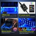 thumbnail image 3 of Nilight 3Pcs 60inch RGB Truck Bed Light Strip Kit 270 Led Neon Accent Lights with RF Remote On Off Switch Splitter Extension Cable for Cargo Pickup Truck Camper RV SUV Boat, 3 of 7