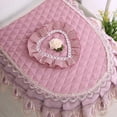 thumbnail image 5 of 3-Piece Luxury Toilet Cover Set - Anti-Dust Toilet Lid & Seat Covers with Lace Trim, Non-Slip Elastic Edging for Standard Toilets, Soft Bathroom Decor, 5 of 8