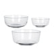 thumbnail image 1 of Glass Bowl Kitchen Salad Mixing Bowl for Home Use 3Pcs Set, 1 of 3