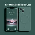 thumbnail image 2 of Funda magnética Original para Magsafe, funda de carga inalámbrica de silicona líquida para iPhone 15, 14, 13, 12, 11 Pro Max Mini X XR XS 8 Plus, 2 of 5