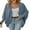 Blue, variant on PTHTECHUS Womens Cardigan Open Front Sweater for Women No Button Knit Cardigan Casual Long Sleeve Outerwear with Pockets