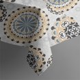 thumbnail image 3 of Boho Bohemia Flower Rectangle Tablecloth 60"x102",Waterproof Polyester Rectangle Table Cloth, Wipeable Spillproof Polyester Tablecloth for Dining, Camping, Indoor and Outdoor, 3 of 6