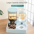 thumbnail image 4 of Automatic Cat Feeder Water Dispenser Set, 2 In 1 Tilted Automatic Pet Food And Water Feeder Gravity Food Feeder and Waterer, 4 of 10