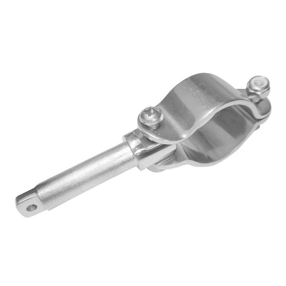 Marine Stainless Steel Clamp on Oarlock for Fishing Boat with 1/2 Plug